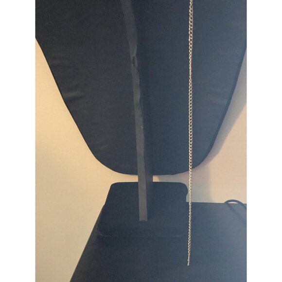 Powder Blue Beaded Vintage Woven Cobra Chain Necklace - Picture 4 of 5